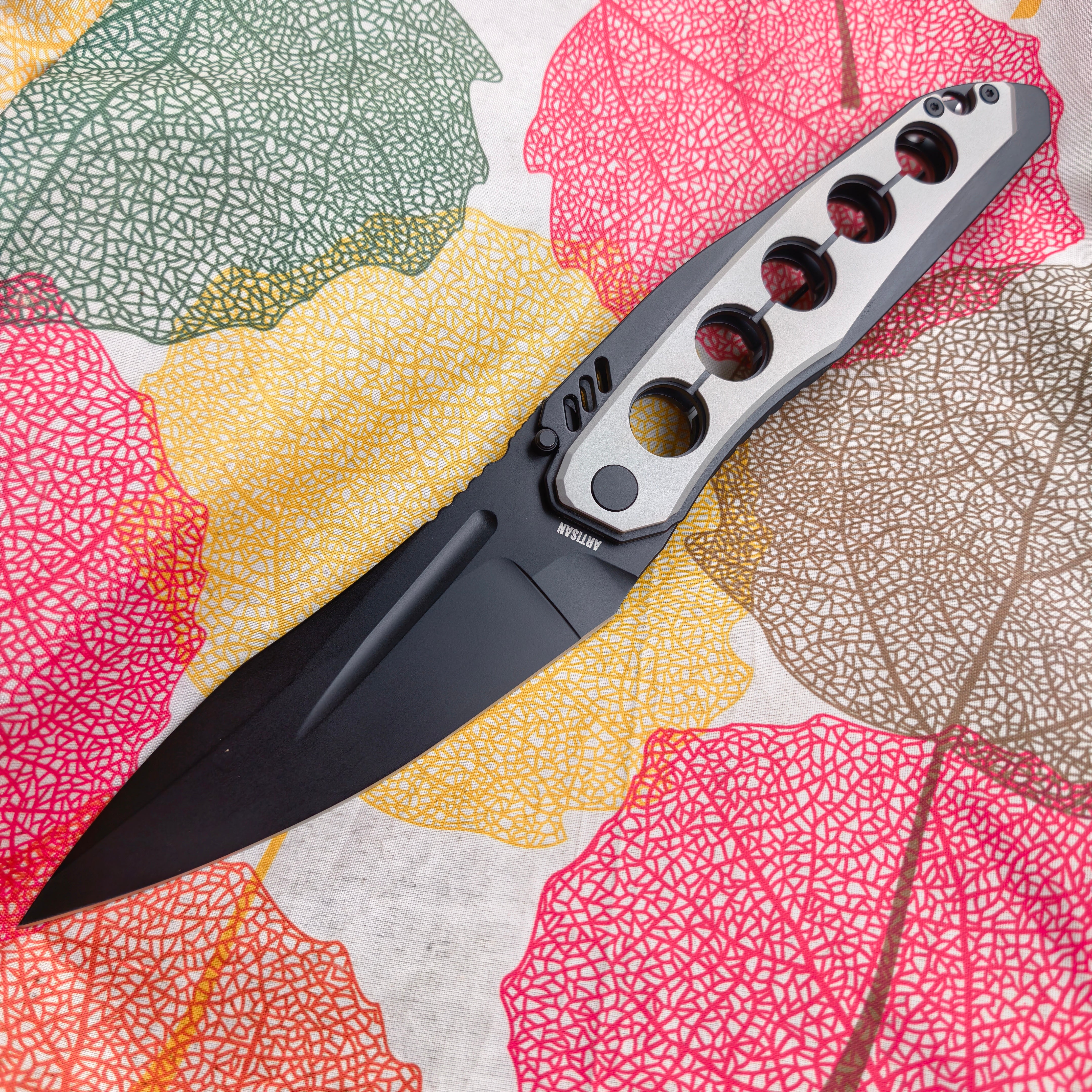 ArtisanCutlery Sudden ATZ-1890G AR-RPM9 Blade Steel/Carbon Fiber Handle Folding Knives(PROTOTYPE)