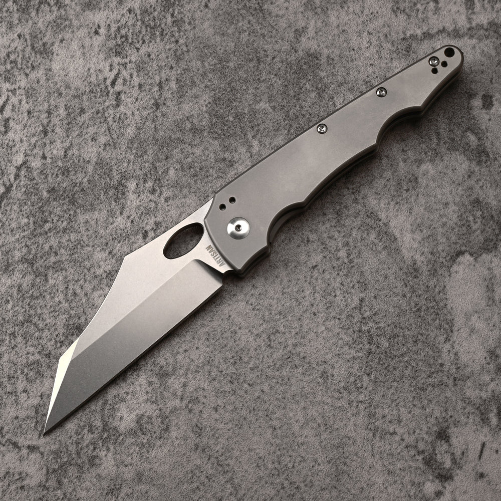ArtisanCutlery Reactor ATZ-1891G S35VN Blade Steel Titanium Handle Folding Knives(PROTOTYPE)