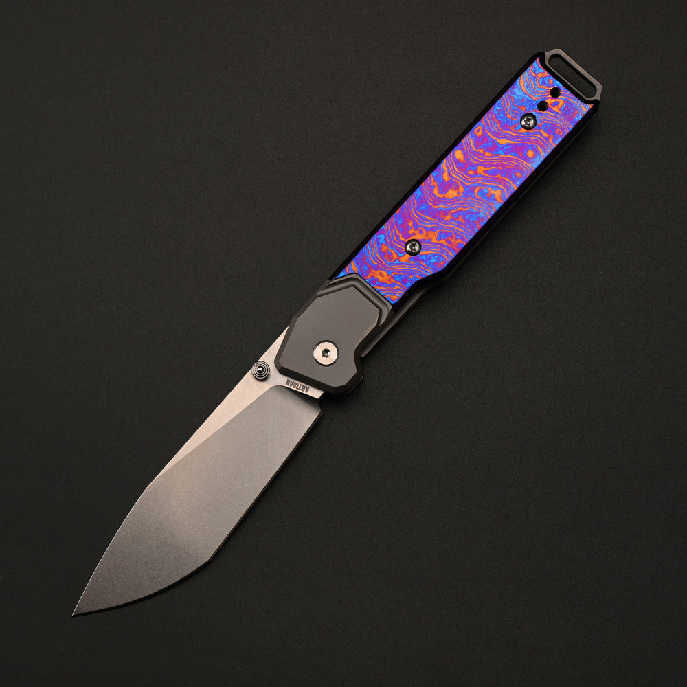 ArtisanCutlery Astro ATZ-1892 S35VN Blade Titanium handle Folding Knives(PROTOTYPE)