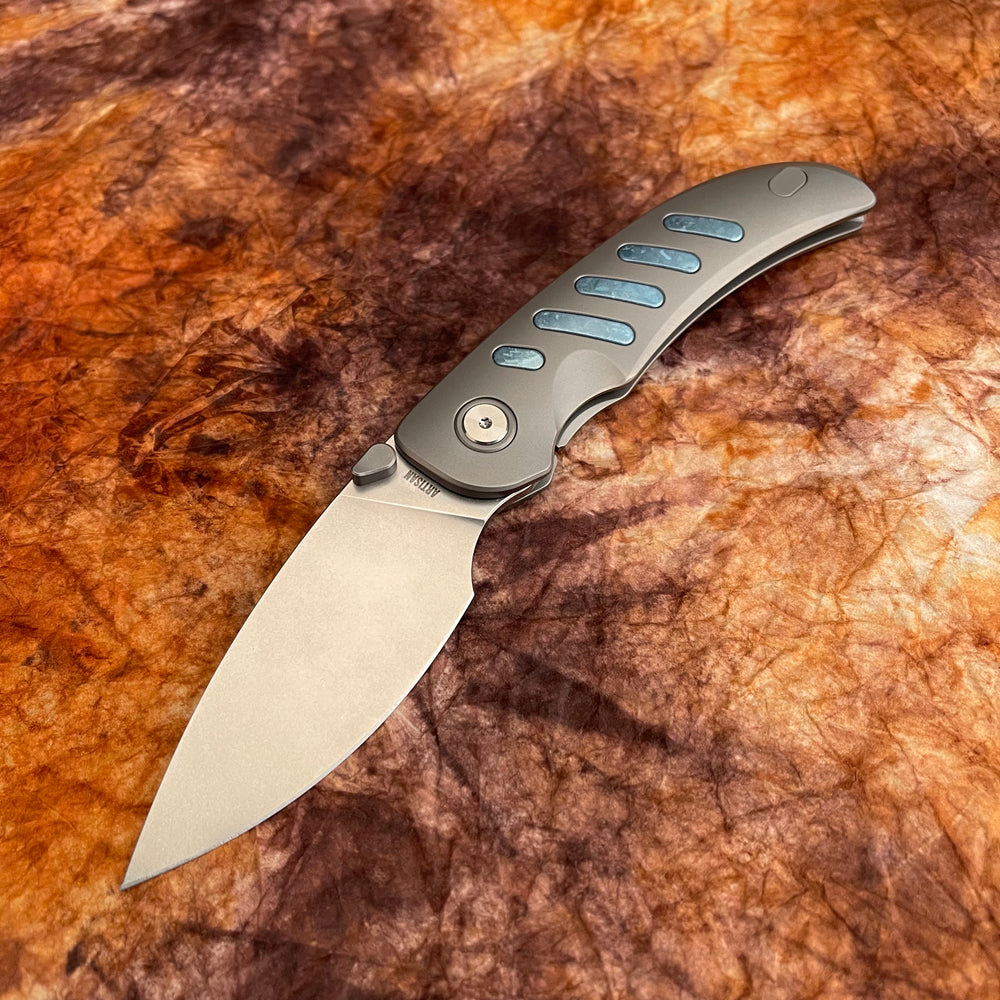 ArtisanCutlery Marlin ATZ-1895G S35VN Blade Titanium Handle Folding Knives(PROTOTYPE)