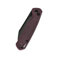 CJRB Pyrite-Light Thumb Stud & Button Lock EDC Knife, Thermochromic FRN Handle (Brown to Red), 3.34'' AR-RPM9 Black PVD Coating Blade, J1945-BRD