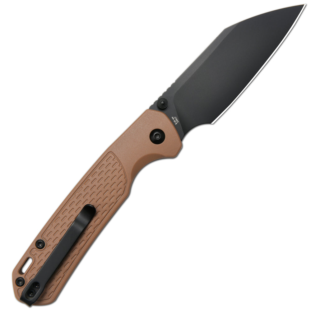 CJRB Pyrite-Light J1945 AR-SFII Steel FRN Handle Folding Knives