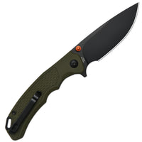 ArtisanCutlery Tradition V2 Liner Lock Knife Green G10 Handle (3.58'' Black PVD Coating AR-RPM9 Blade) 1702M-BGN