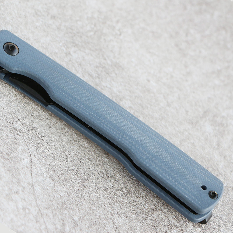 ArtisanCutlery Orthodox V2 Flipper & Liner Lock Knife Blue G10 Handle (3.54'' Black PVD Coating AR-RPM9 Blade) 1883P-BBU