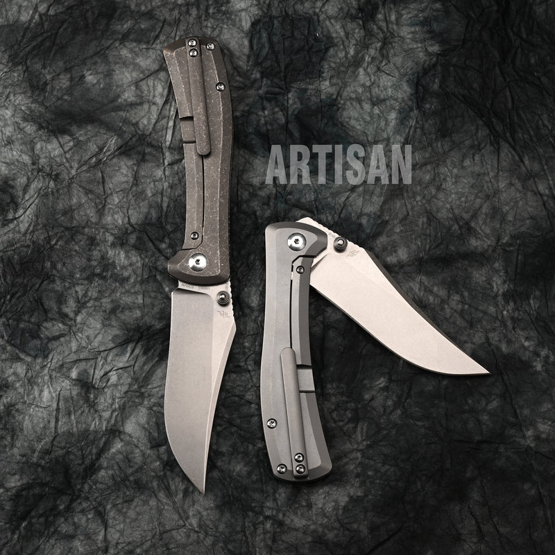 ArtisanCutlery Santee ATZ-1888G S35VN Blade Titanium Handle Folding Knives(PROTOTYPE)