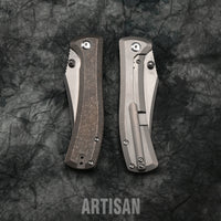 ArtisanCutlery Santee ATZ-1888G S35VN Blade Titanium Handle Folding Knives(PROTOTYPE)