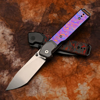 ArtisanCutlery Astro ATZ-1892 S35VN Blade Titanium handle Folding Knives(PROTOTYPE)