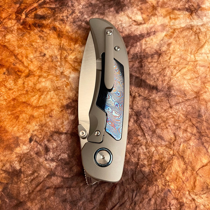 ArtisanCutlery Marlin ATZ-1895G S35VN Blade Titanium Handle Folding Knives(PROTOTYPE)