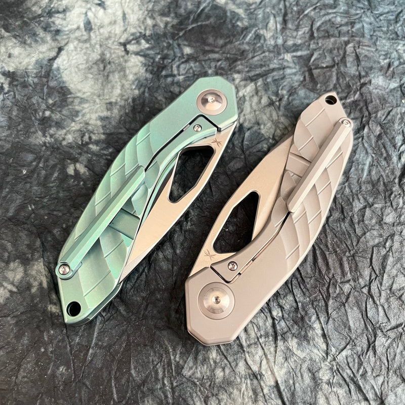 ArtisanCutlery Bull Terrier ATZ-1896G S35VN Blade Titanium Handle Folding Knives(PROTOTYPE)