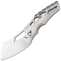 Artisan Cutlery Tortoise Frame Lock Knife Grey Titanium Handle (3.7'' Stone Wash S35VN Blade) 1884G-BK