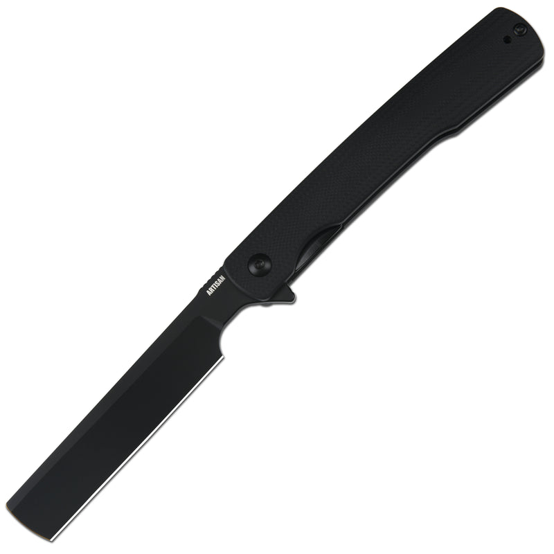 Artisancutlery Orthodox V2 Flipper & Liner Lock Knife Black G10 Handle (3.54'' Black Pvd Coating Ar-rpm9 Blade) 1883p-bbk ...