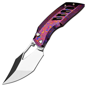 Building the Dark Wing | The BlingWing | Fantatic Full-Dress Version with Polished Titanium Damascus and Hand Polished Blade