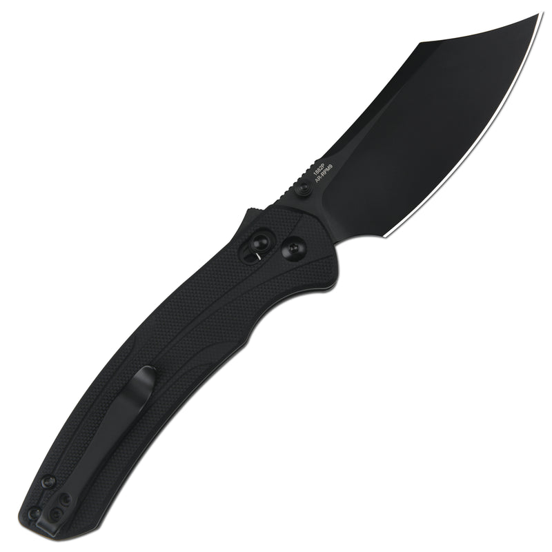 ArtisanCutlery Simoon Recoil Lock V2 Knife Black G10 Handle (3.47'' Black PVD Coating AR-RPM9 Blade) 1882P-BBK