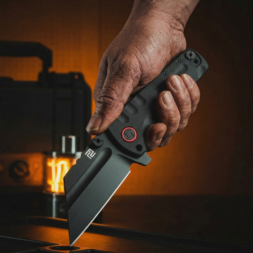 ARTISAN CUTLERY PROPONENT ATZ-1820P D2 Steel Black PVD Blade Black G10 Handle Pocket Knife Folding Knife EDC Knife