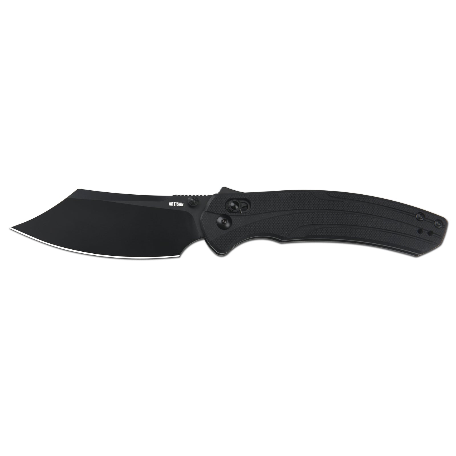 ArtisanCutlery Simoon Recoil Lock V2 Knife Black G10 Handle (3.47'' Black PVD Coating AR-RPM9 Blade) 1882P-BBK