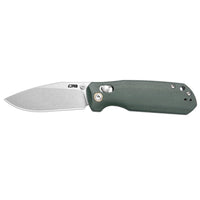 CJRB Maximal Crossbar Lock Knife Green Micarta Handle (2.95'' Stone Wash AR-RPM9 Blade) J1954-MGN