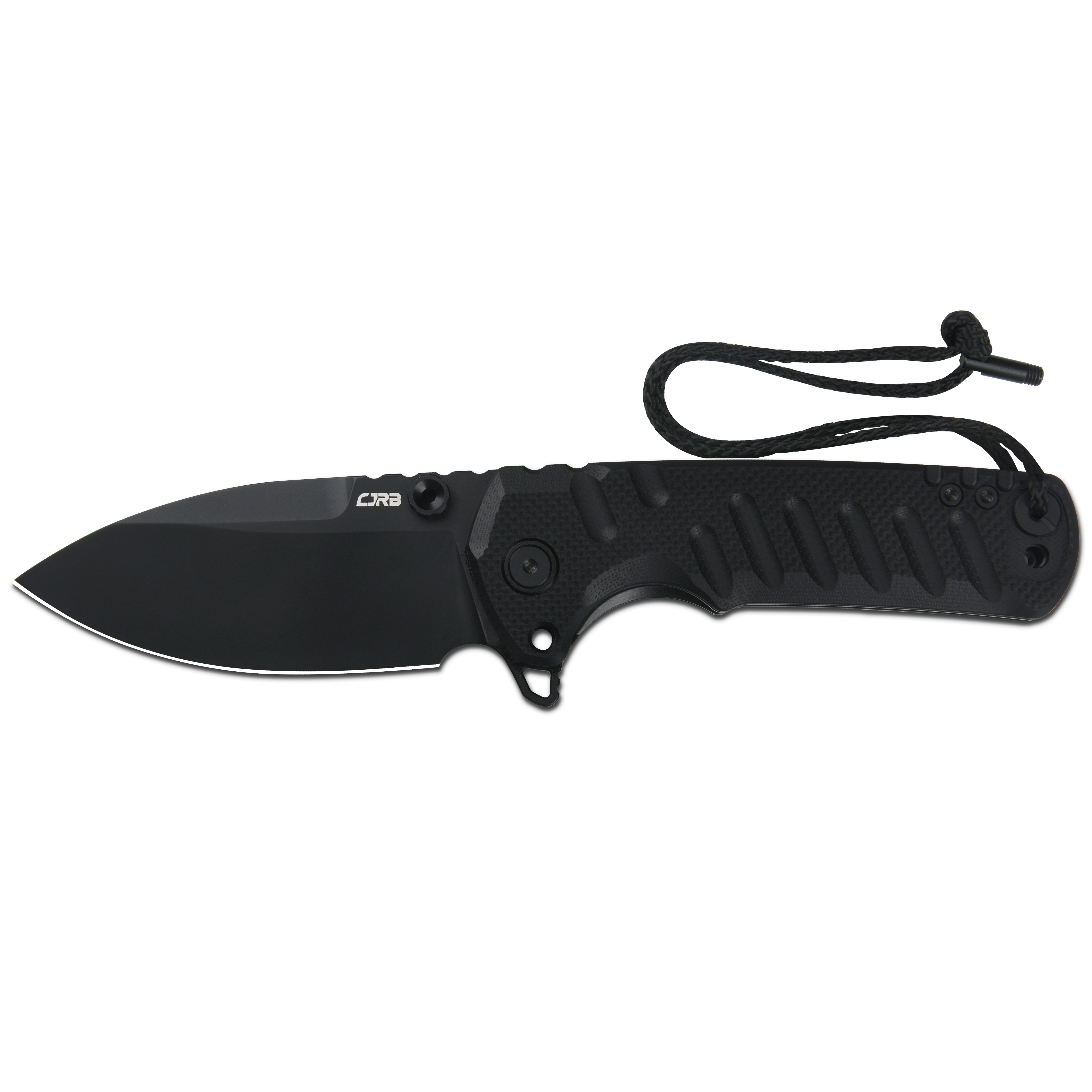 CJRB Tundra Liner Lock Knife Smooth Black G10 Handle (3.7