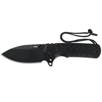 CJRB Tundra Liner Lock Knife Smooth Black G10 Handle (3.78'' Black PVD Coating D2 Blade) J1966-BBK