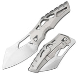 Artisan Cutlery Tortoise 1884G S35VN Steel Blade Titanium Handle Folding Knives