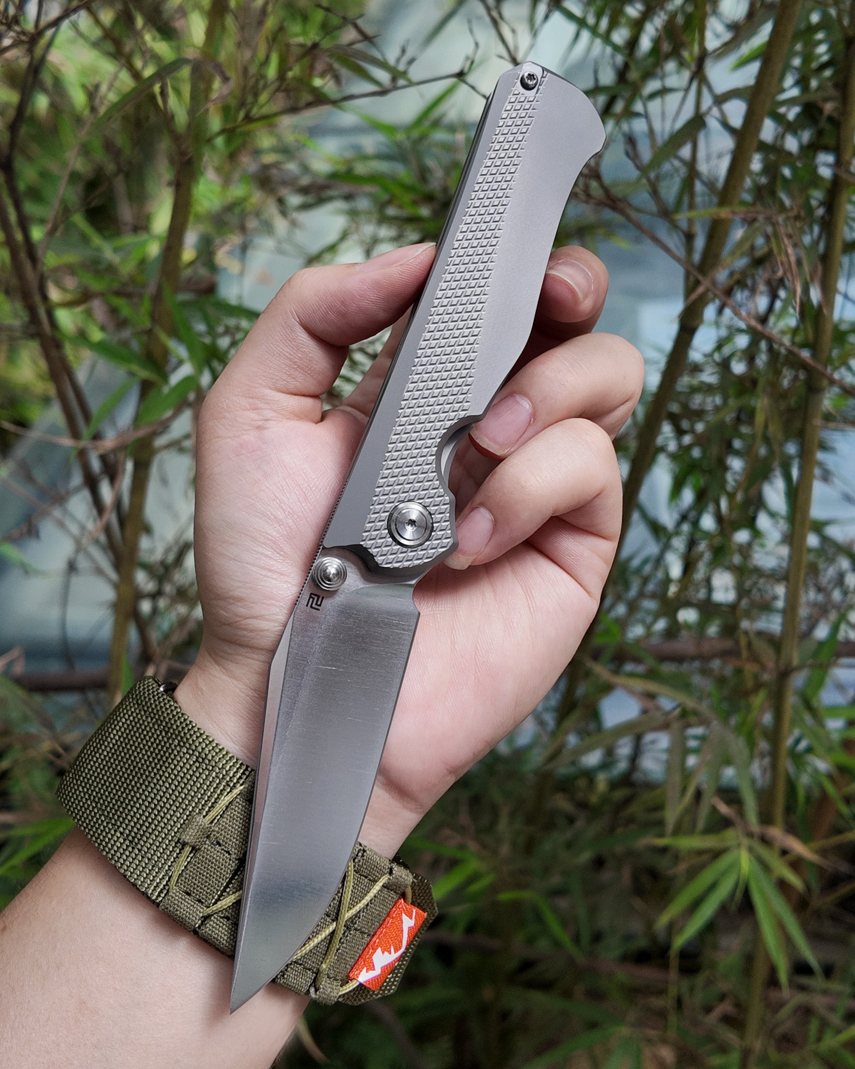 ArtisanCutlery Crusoe ATZ-1869G S90V Blade Titanium Handl
