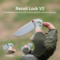 CJRB Bolt Recoil Lock V2 & Thumb Stud G10(Glow In the Dark) Handle (3.25'' Stone Wash AR-RPM9 Blade) J1960-GD