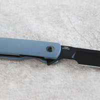 ArtisanCutlery Orthodox V2 Flipper & Liner Lock Knife Blue G10 Handle (3.54'' Black PVD Coating AR-RPM9 Blade) 1883P-BBU