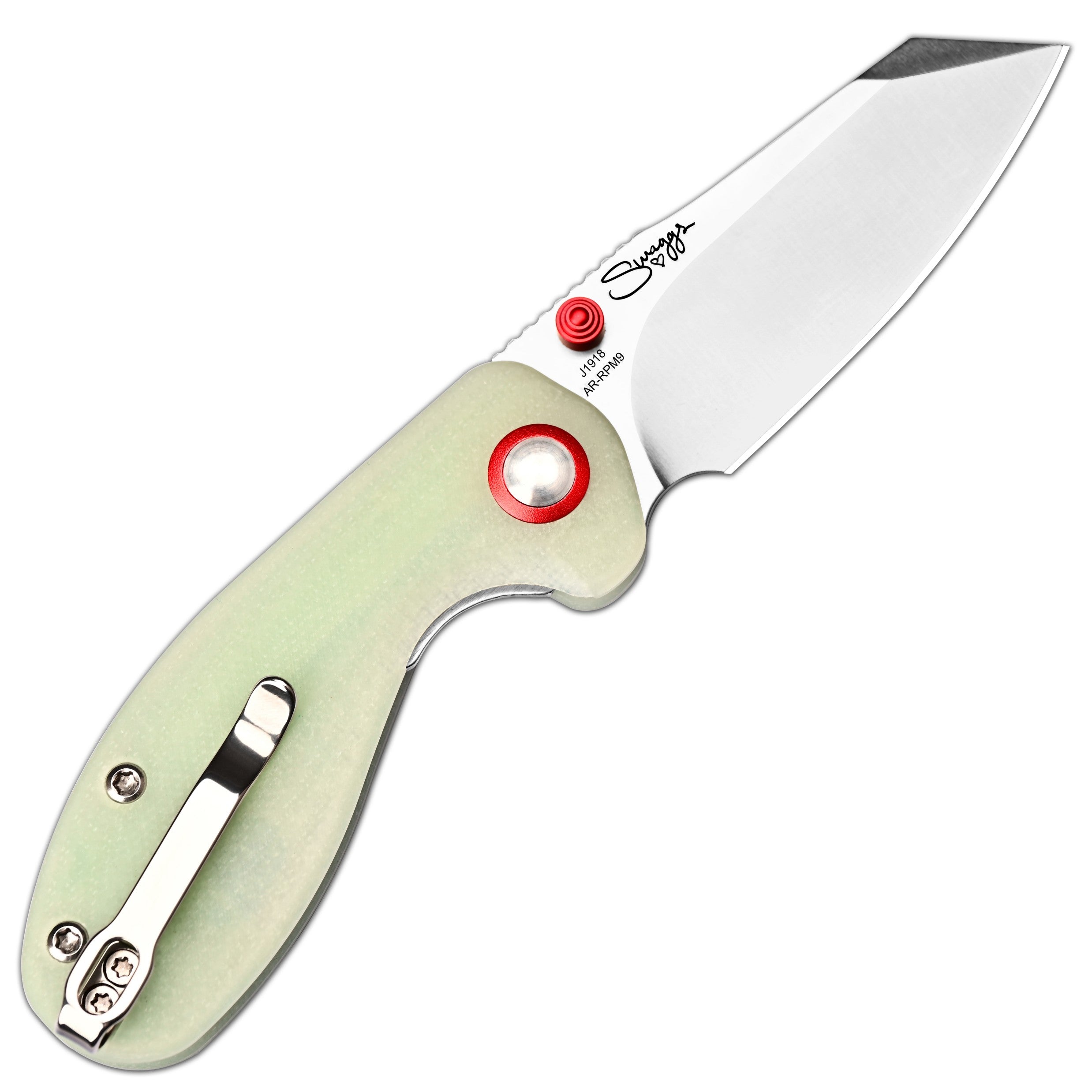 CJRB Maileah Front Flipper & Liner Lock G10(Glow In the D