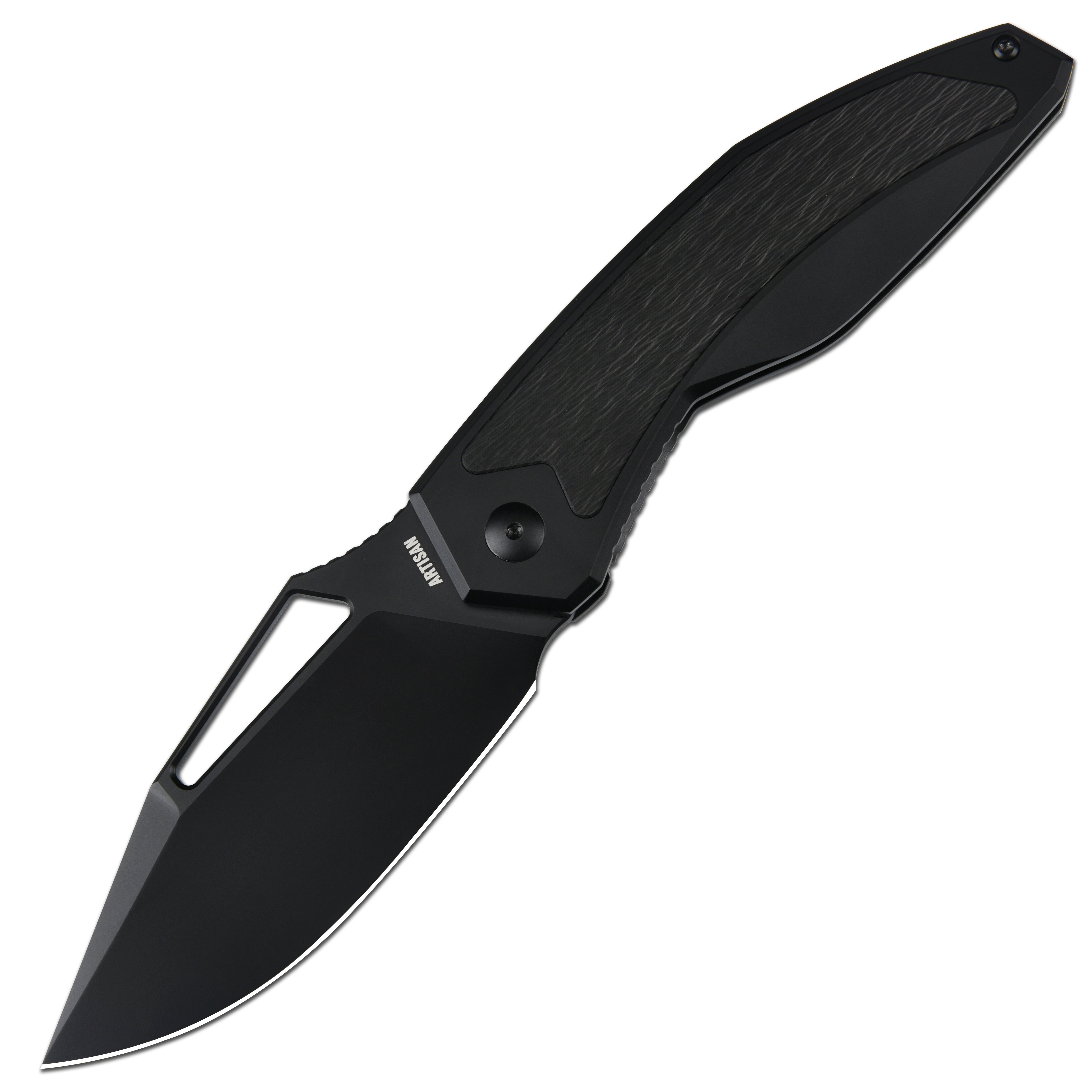 Artisan Cutlery Proponent ATZ-1820P: D2 Steel Black PVD Blade