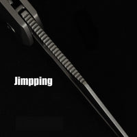 ArtisanCutlery Mousebird Thumb Hole Top Liner Lock EDC Knife Titanium Handle Titanium Clip(3'' S35VN Stone Wash Blade ) 1889G-GY