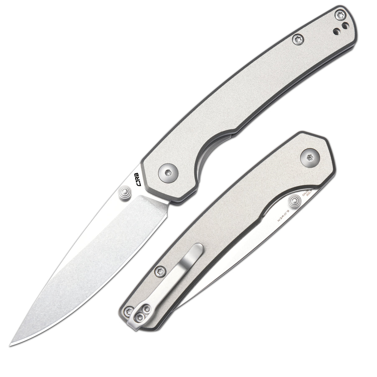 CJRB Kain J1956 AR-RPM9 Steel Blade G10/Aluminum Handle Folding Knives