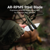 CJRB Bolt Recoil Lock V2 & Thumb Stud G10(Glow In the Dark) Handle (3.25'' Stone Wash AR-RPM9 Blade) J1960-GD