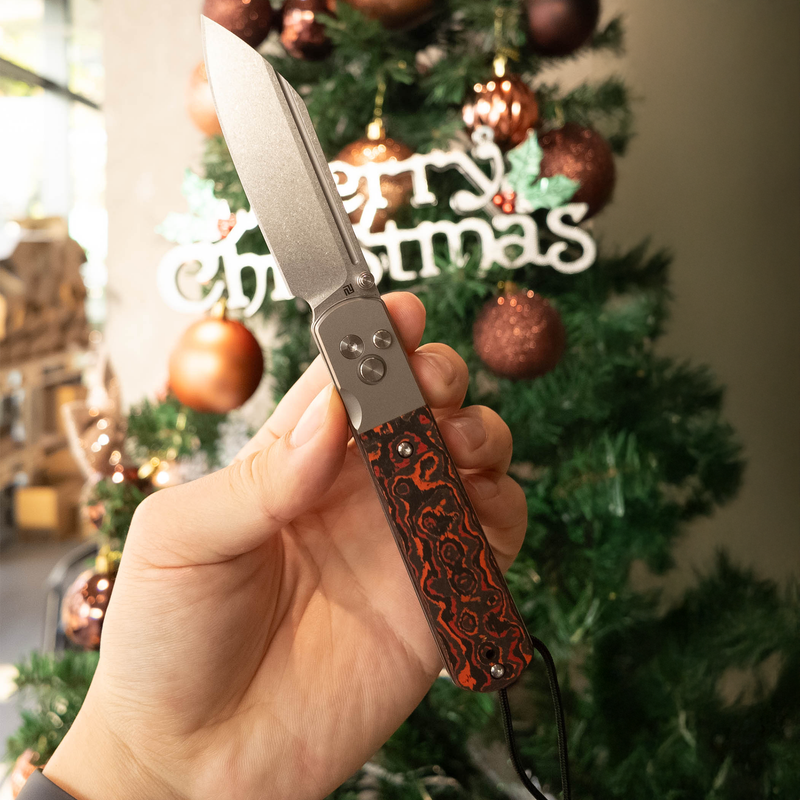 Artisan Cutlery Holm 1875 S90V Steel Blade TItanium and Fat Carbon Handle Folding Knives(Holiday Exclusive)