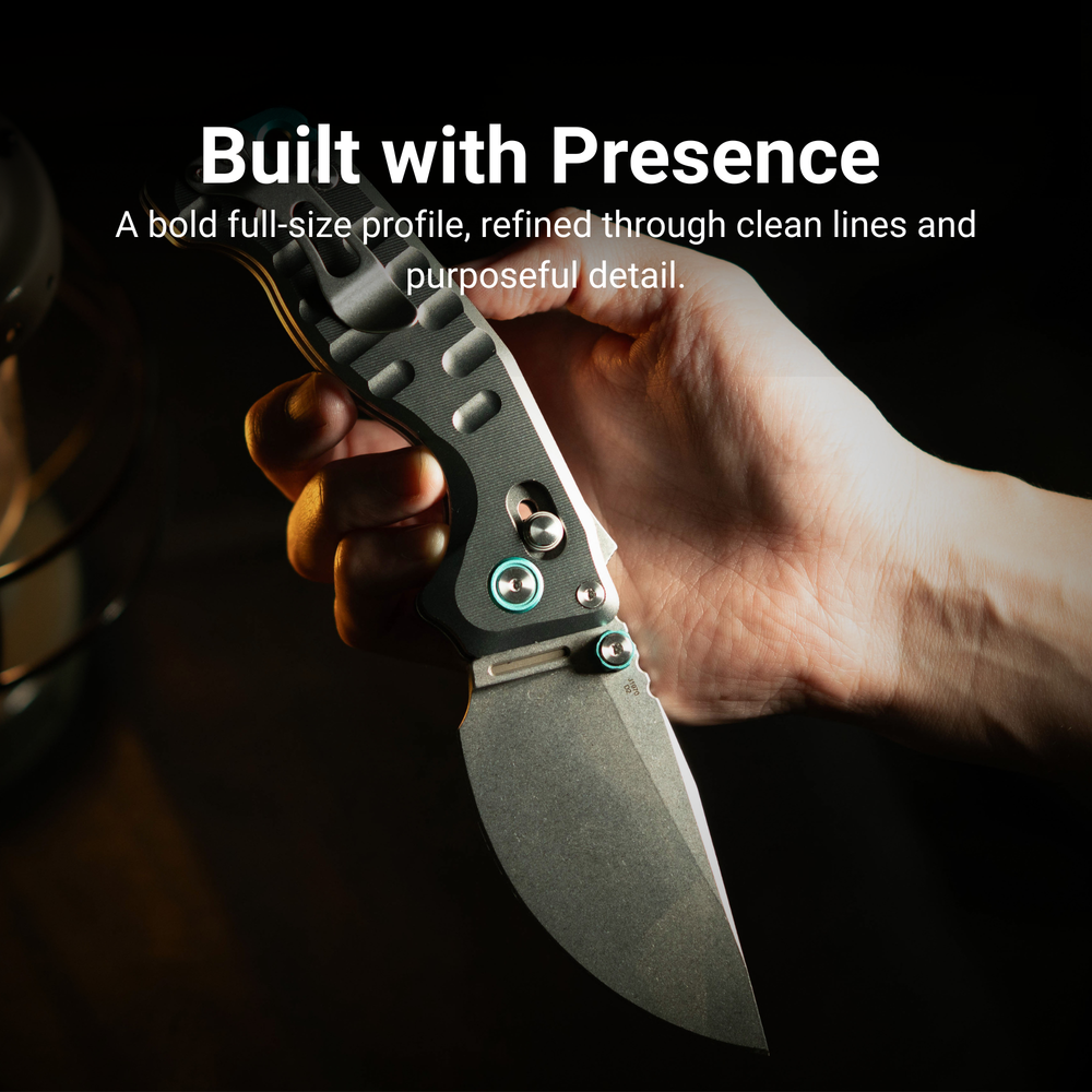 CJRB Doubletap Thumb Stud & Recoil Lock V2 Tatical Knife Gray 7075-T6 Aluminum Handle(3.86'' D2 Stone Wash Blade) J1970-GAL (Exclusive)