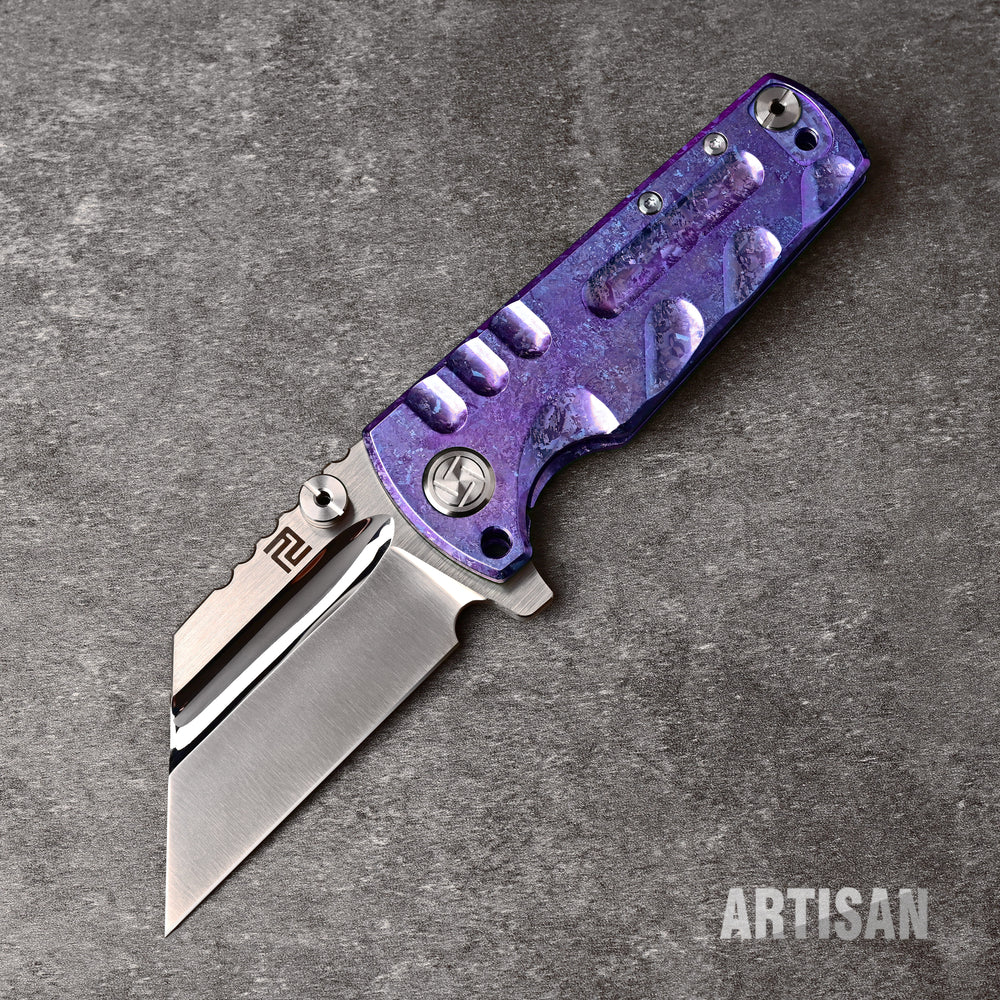 ARTISAN CUTLERY PROPONENT 1820G-CPU/CGN S35VN Blade Crystal Titanium Handle Folding Knife(Prototype)