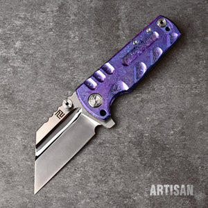 ARTISAN CUTLERY PROPONENT 1820G-CPU/CGN S35VN Blade Crystal Titanium Handle Folding Knife(Prototype)
