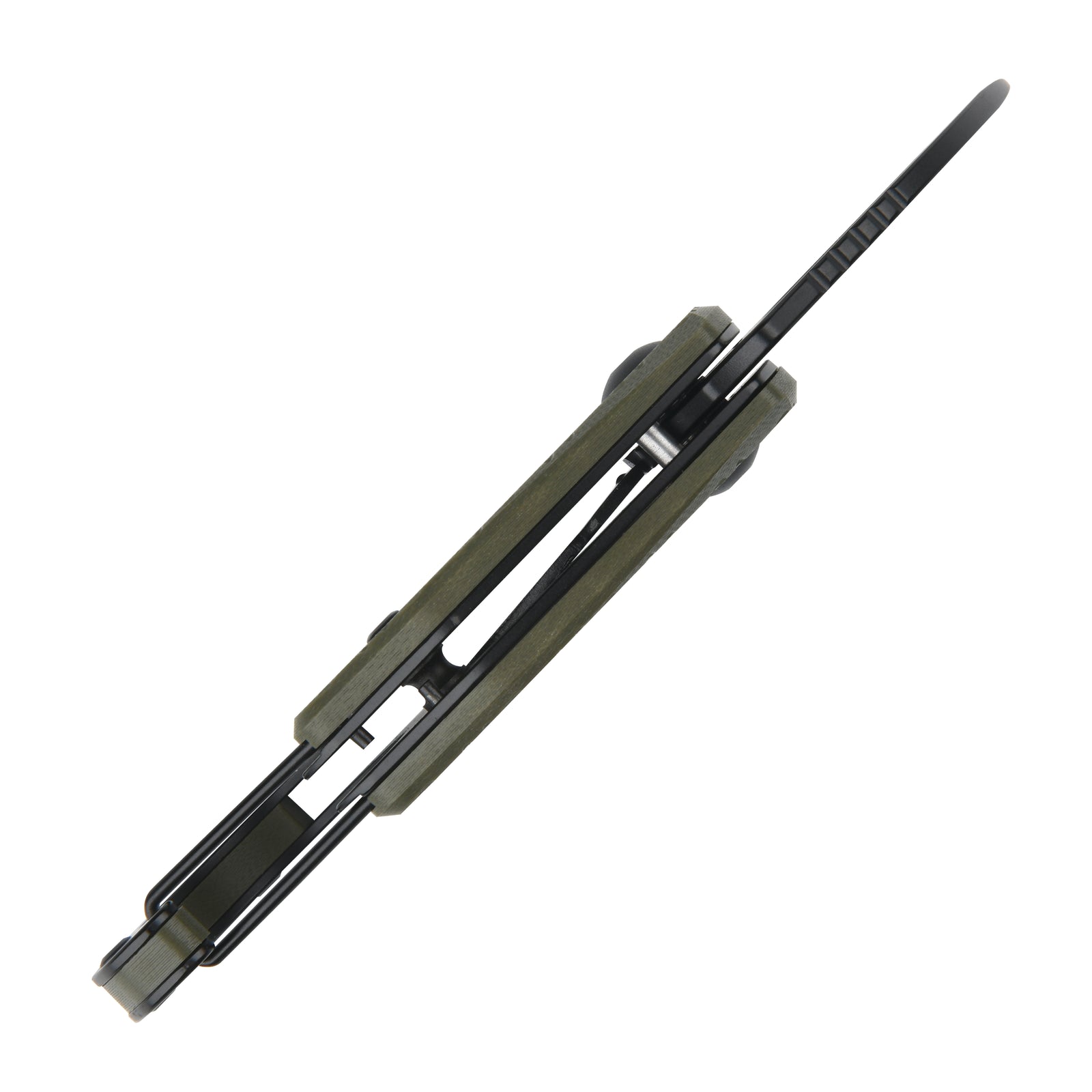 CJRB Anansi J1964 AR-RPM9 Steel Blade G10 Handle Folding Knives Green G10 Handle/Black PVD Finish