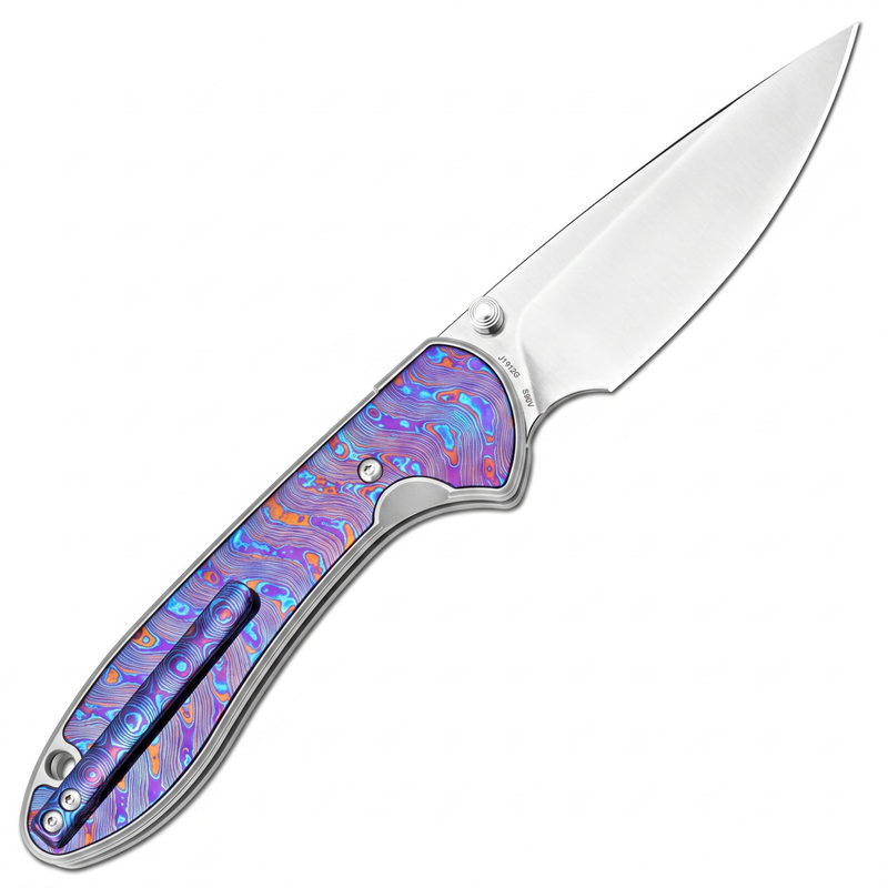 Building the Feldspar: Titanium Damascus Top-Framelock Deluxe