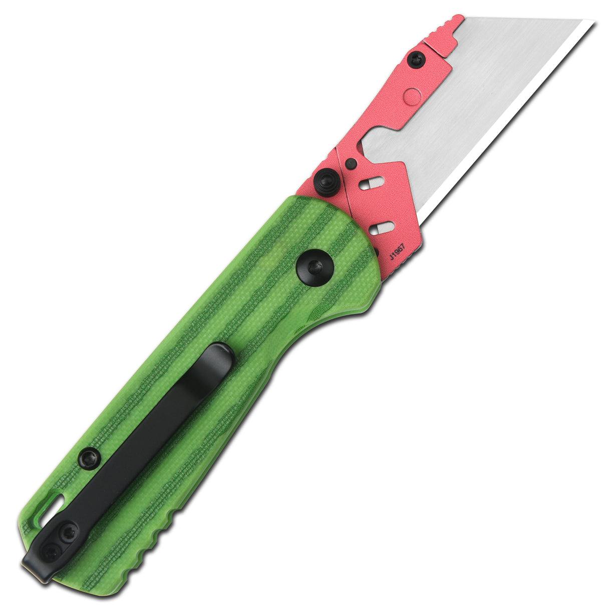 CJRB Boxer J1967 G10 Handle Folding Utility Knife, with 10 Extra Blades