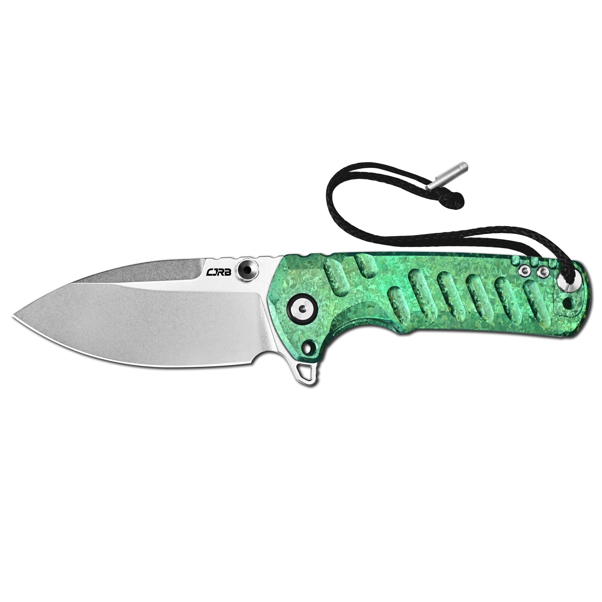 CJRB Tundra Flipper &Thumb Stud & Locking Pin & Frame Lock Tatical Kni