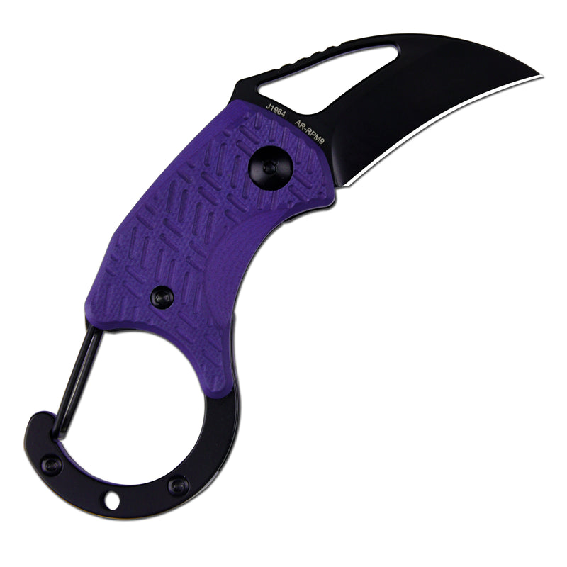 CJRB Anansi J1964 AR-RPM9 Steel Blade G10 Handle Folding Knives (Exclusive) Purple