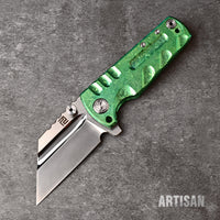 ARTISAN CUTLERY PROPONENT 1820G-CPU/CGN S35VN Blade Crystal Titanium Handle Folding Knife(Prototype)