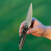 ArtisanCutlery Sudden Flipper & Liner Lock Tactical EDC Folding Knife Carbon Fiber & Steel Handle (4.17" S35VN Steel Stonewash Blade) 1890G-CF