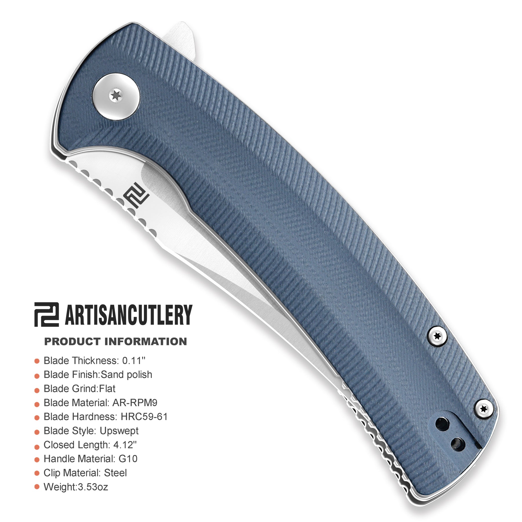 Artisan Cutlery Arroyo ATZ-1845P Folding Knives