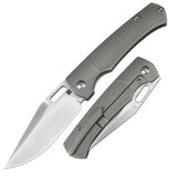 ARTISAN CUTLERY REVEL 1867G MAGNACUT BLADE TITANIUM HANDLE FOLDING KNIVES LIMITED