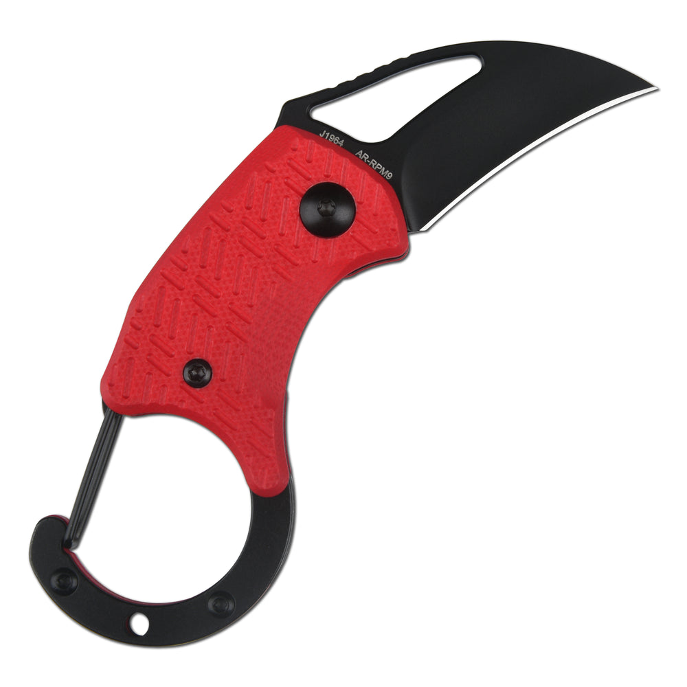 CJRB Anansi J1964 AR-RPM9 Steel Blade G10 Handle Folding Knives (Exclusive) Red