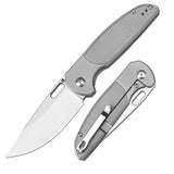 Artisan Cutlery Satyr 1852T-AR AR-RPM9 Blade Titanium Handle Folding Knives