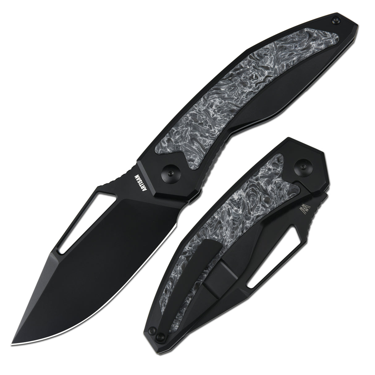 ArtisanCutlery Fragarach ATZ-1879G S90V Blade Titanium Handle Folding Knives