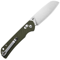 CJRB Lyrid J1953 AR-RPM9 Steel Blade G10 Handle Folding Knives - Stone Wash/Green G10 (J1953-GN)
