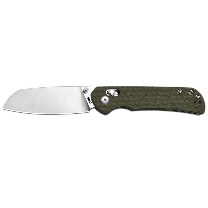 CJRB Lyrid J1953 AR-RPM9 Steel Blade G10 Handle Folding Knives - Stone Wash/Green G10 (J1953-GN)