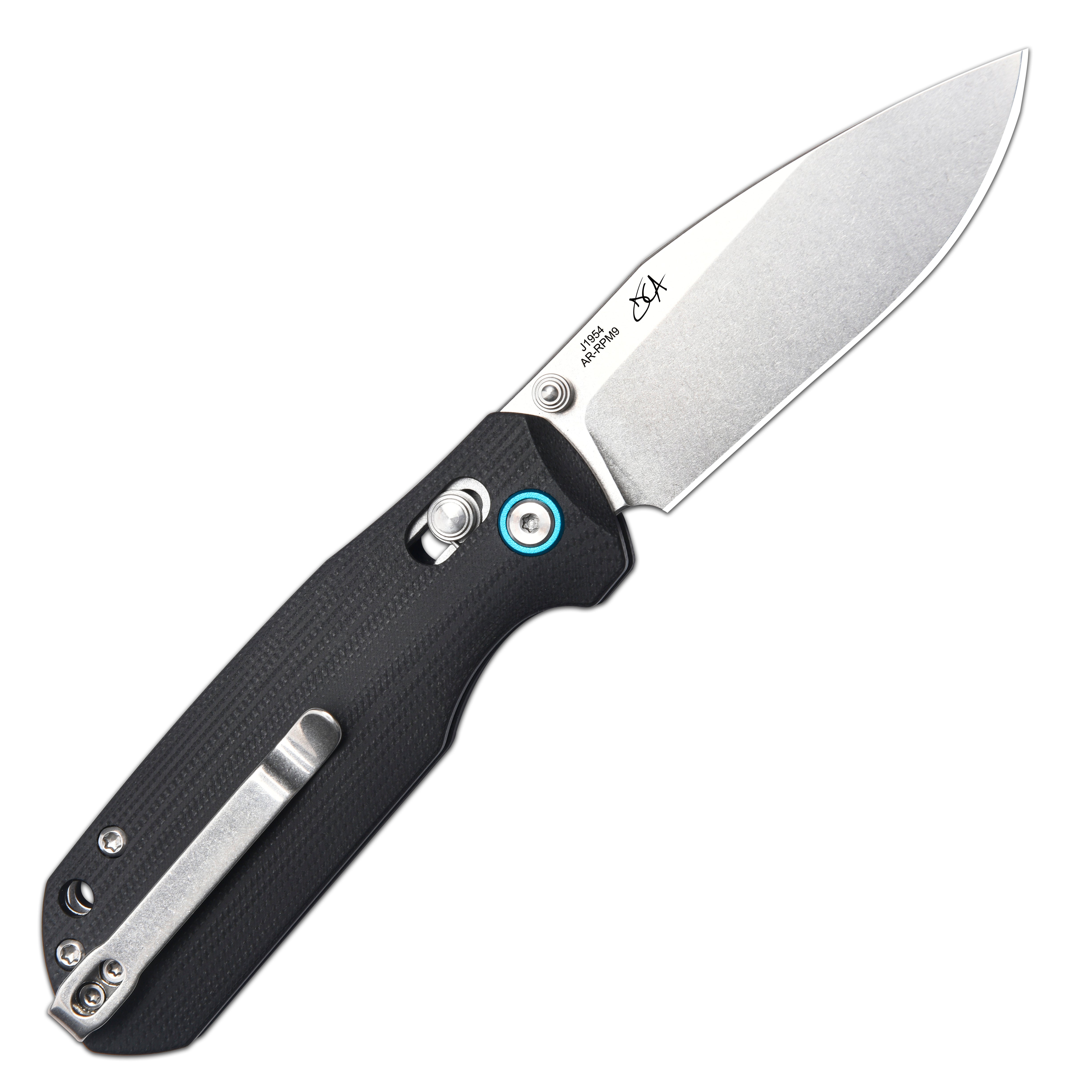 CJRB Maximal Crossbar Lock Knife Black G10 Handle (2.95''